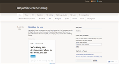 Desktop Screenshot of benjamingreene.wordpress.com