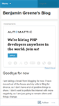 Mobile Screenshot of benjamingreene.wordpress.com