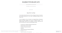 Desktop Screenshot of marketingraduate.wordpress.com