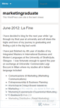 Mobile Screenshot of marketingraduate.wordpress.com
