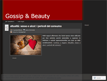 Tablet Screenshot of gossipandbeauty.wordpress.com