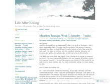 Tablet Screenshot of lifeafterlosing.wordpress.com