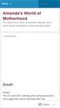 Mobile Screenshot of amandasworldofmotherhood.wordpress.com