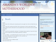 Tablet Screenshot of amandasworldofmotherhood.wordpress.com