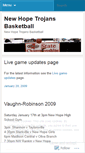 Mobile Screenshot of newhopebasketball.wordpress.com