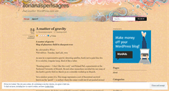 Desktop Screenshot of ilonanaspensagres.wordpress.com