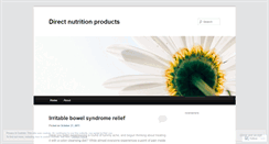 Desktop Screenshot of directnutritionproducts.wordpress.com