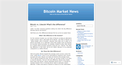 Desktop Screenshot of bitcoinmarketnews.wordpress.com