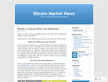 Tablet Screenshot of bitcoinmarketnews.wordpress.com