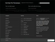 Tablet Screenshot of germanforrunaways.wordpress.com