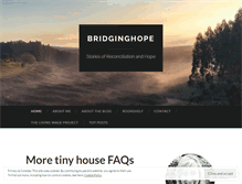 Tablet Screenshot of bridginghope.wordpress.com
