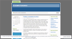 Desktop Screenshot of pckomputerowiec.wordpress.com