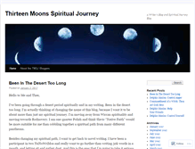 Tablet Screenshot of 13moonsspiritualjourney.wordpress.com