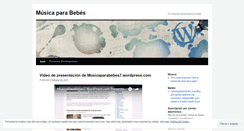 Desktop Screenshot of musicaparabebes7.wordpress.com