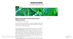 Desktop Screenshot of fashionindia4.wordpress.com