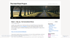 Desktop Screenshot of irishfluteproject.wordpress.com