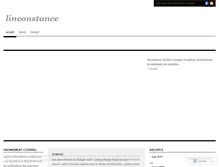 Tablet Screenshot of linconstance.wordpress.com