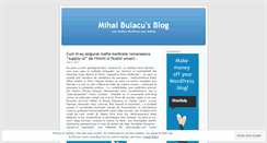 Desktop Screenshot of mihaibulacu.wordpress.com
