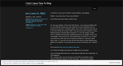 Desktop Screenshot of idonthavetimeto.wordpress.com