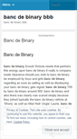 Mobile Screenshot of mobile.bancdebinarybbb.wordpress.com