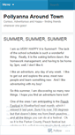 Mobile Screenshot of pollyannaaroundtown.wordpress.com
