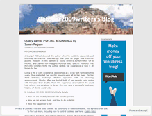 Tablet Screenshot of october2009writers.wordpress.com