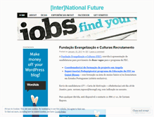 Tablet Screenshot of internationalfuture.wordpress.com