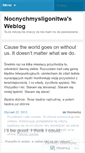 Mobile Screenshot of nocnychmysligonitwa.wordpress.com