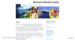 Desktop Screenshot of hawaiiactivity.wordpress.com