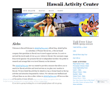 Tablet Screenshot of hawaiiactivity.wordpress.com