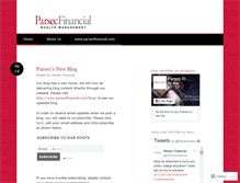 Tablet Screenshot of parsecfinancial.wordpress.com