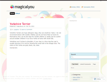 Tablet Screenshot of magicalyou.wordpress.com