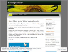 Tablet Screenshot of existingcuriosity.wordpress.com