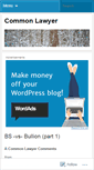 Mobile Screenshot of commonlawyer.wordpress.com