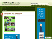 Tablet Screenshot of bilithomestay.wordpress.com