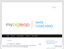 Tablet Screenshot of mybigleap.wordpress.com