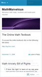 Mobile Screenshot of mathmarvelous.wordpress.com