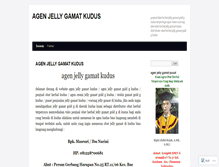 Tablet Screenshot of agenjellygamatkudus.wordpress.com