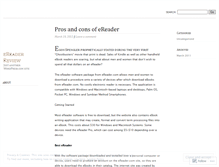 Tablet Screenshot of ereaderreviewed.wordpress.com