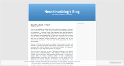 Desktop Screenshot of neutrinosblog.wordpress.com