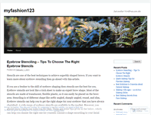 Tablet Screenshot of myfashion123.wordpress.com
