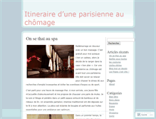 Tablet Screenshot of itineraireduneparisienneauchomage.wordpress.com