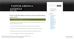 Desktop Screenshot of pastorgbenga.wordpress.com