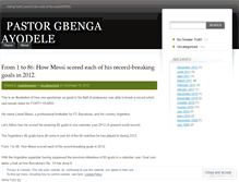 Tablet Screenshot of pastorgbenga.wordpress.com