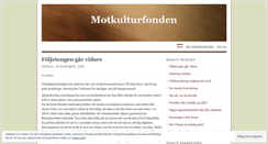 Desktop Screenshot of motkulturfonden.wordpress.com