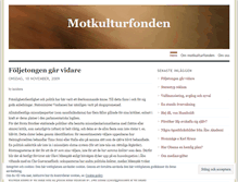 Tablet Screenshot of motkulturfonden.wordpress.com