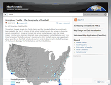 Tablet Screenshot of mapscientific.wordpress.com