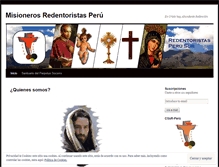 Tablet Screenshot of misionerosredentoristasperusur.wordpress.com