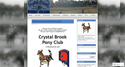Desktop Screenshot of crystalbrookponyclub.wordpress.com