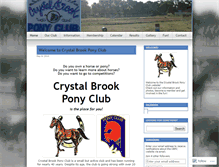 Tablet Screenshot of crystalbrookponyclub.wordpress.com